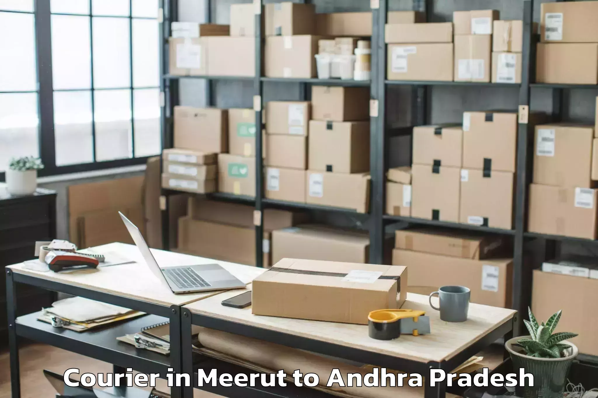 Efficient Meerut to Obuladevaracheruvu Courier